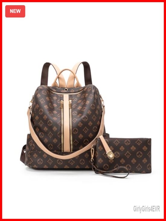 2-in-1 Convertible Backpack Purse Crossbody Clutch with Detachable Strap main image 5